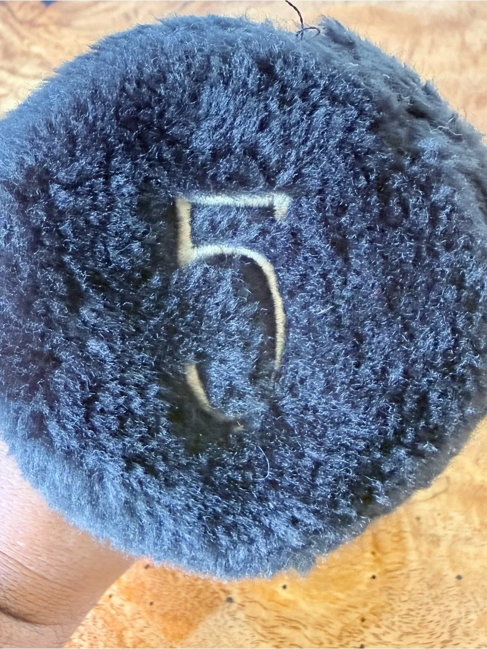 Vintage Fuzzy Barrel Golf Club Headcover #5 Head Cover Fairway Golfer - Picture 2 of 6
